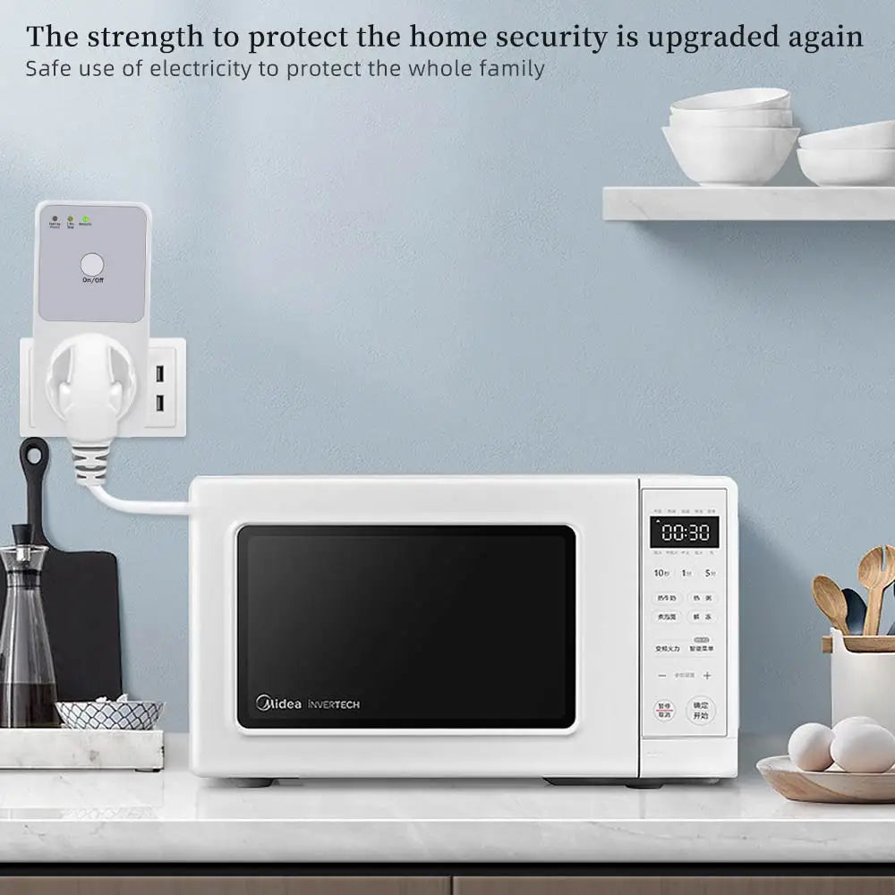 Digital Automatic Voltage Protector Socket 220V Electronic Timer Switch  Kitchen Timer Outlet Timing Socket EU Plug