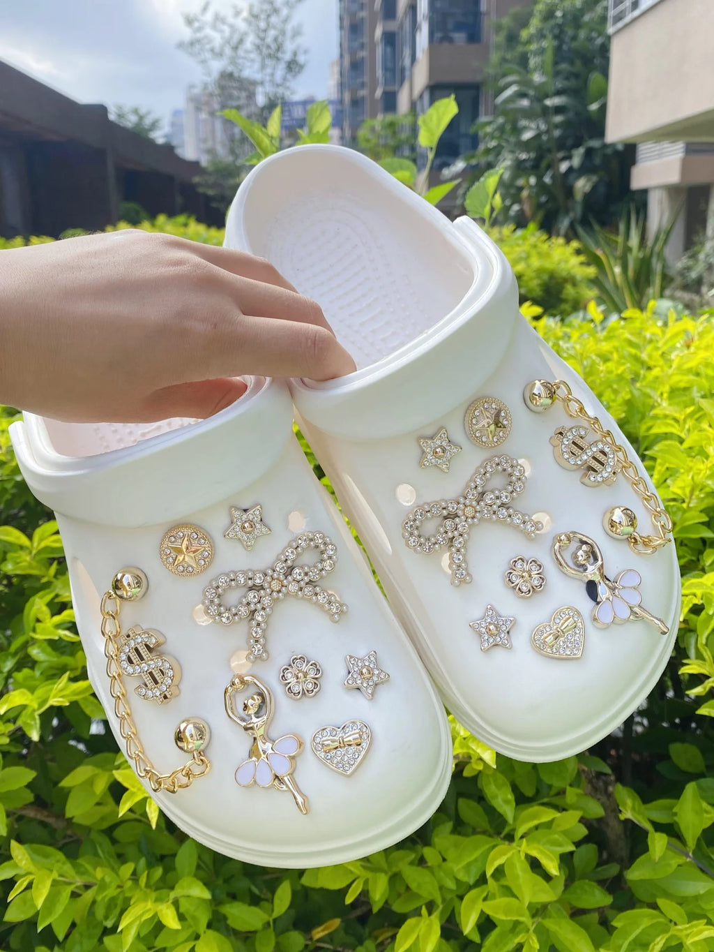 18 Golden chain US dollar bow Dance Girl creative multi-purpose (DIY) decorations, suitable for a variety of items such as phone