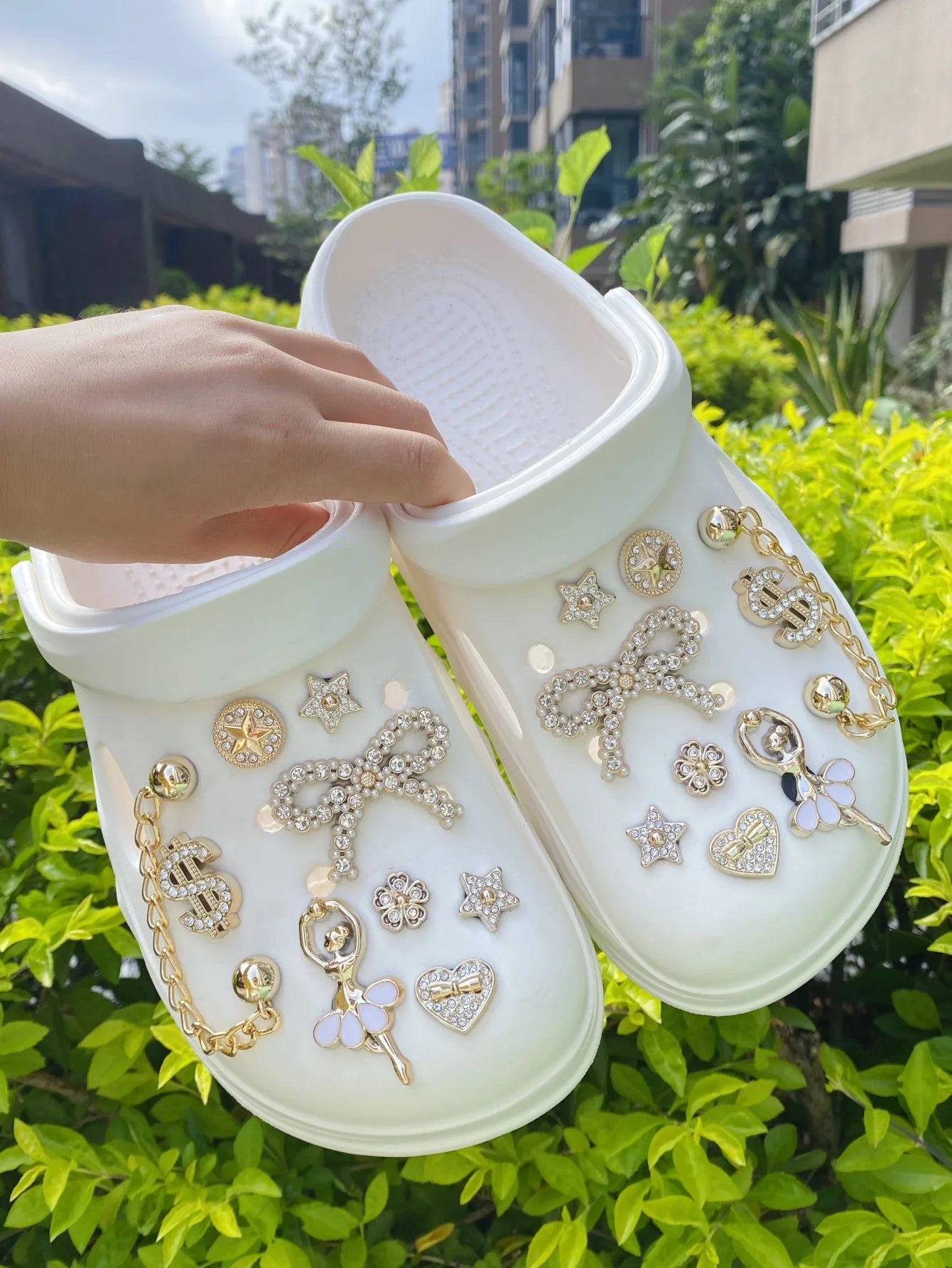 18 Golden chain US dollar bow Dance Girl creative multi-purpose (DIY) decorations, suitable for a variety of items such as phone