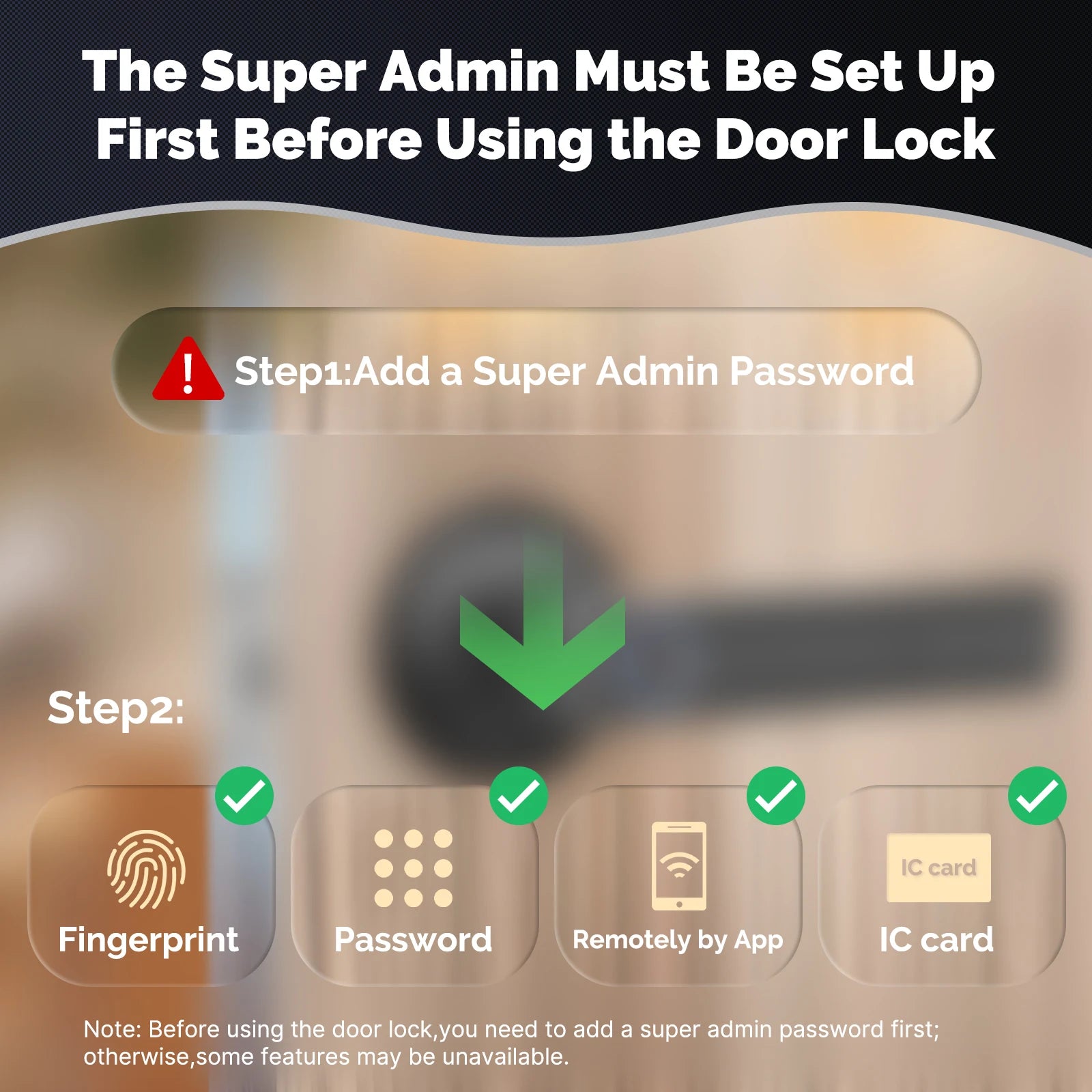 MOES Tuya Bluetooth Smart Fingerprint Door Handle Lock Electronic Password APP Remote Unlock Hotel Apartment Office Rental House