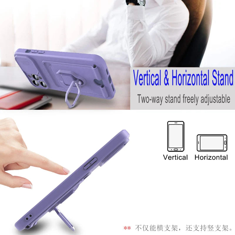 Necklace Strap Lanyard Cord Phone Case For Oppo Realme C51 C53 C55 Note 50 4g Slide Camera Lens Protector Crossbody Soft Cover