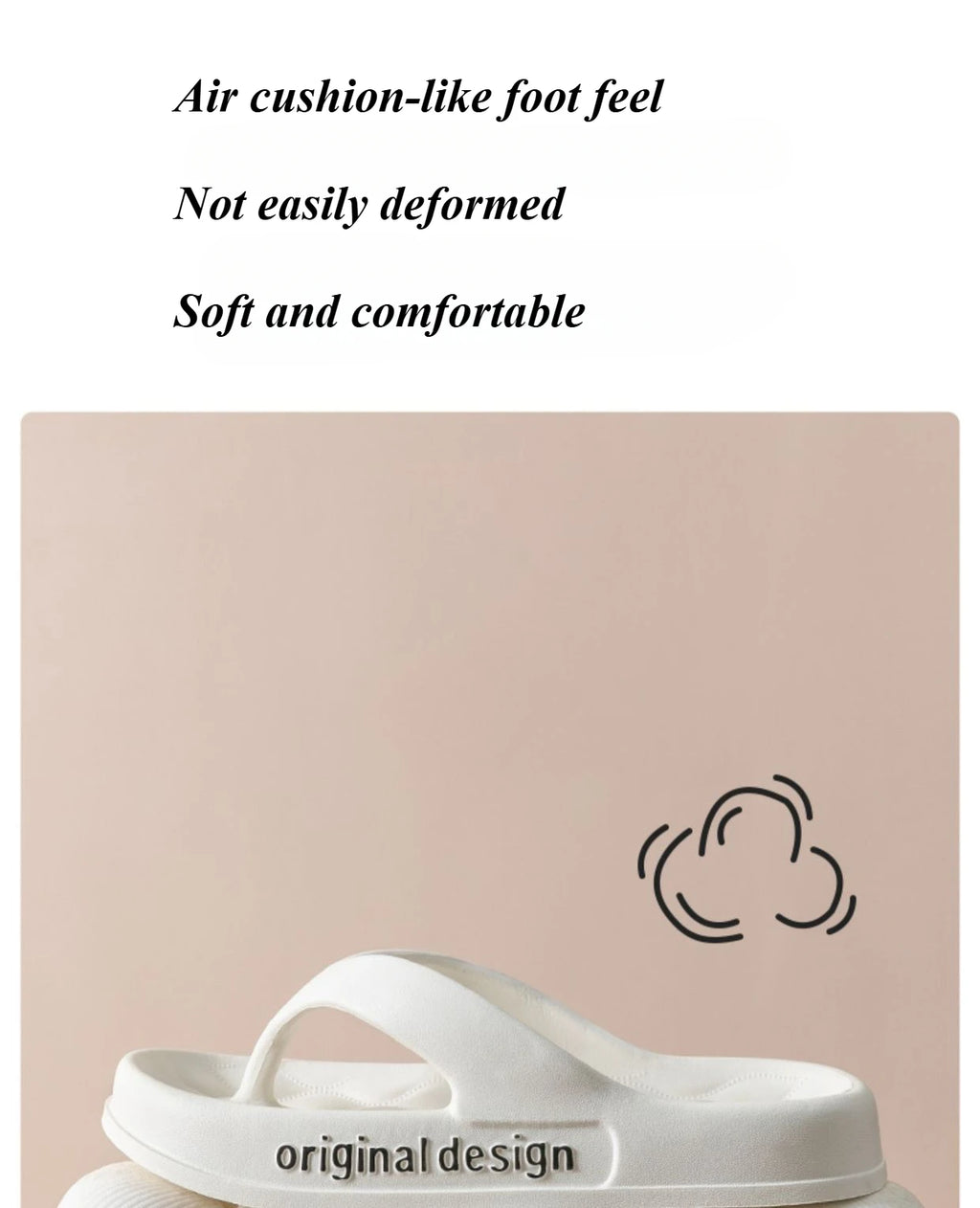 Supersoft Thick Sole EVA Unisex Flip Flops Home Non-slip Light Slides Outdoor Versatile Beach Flat Sandals for Couples Sandalias