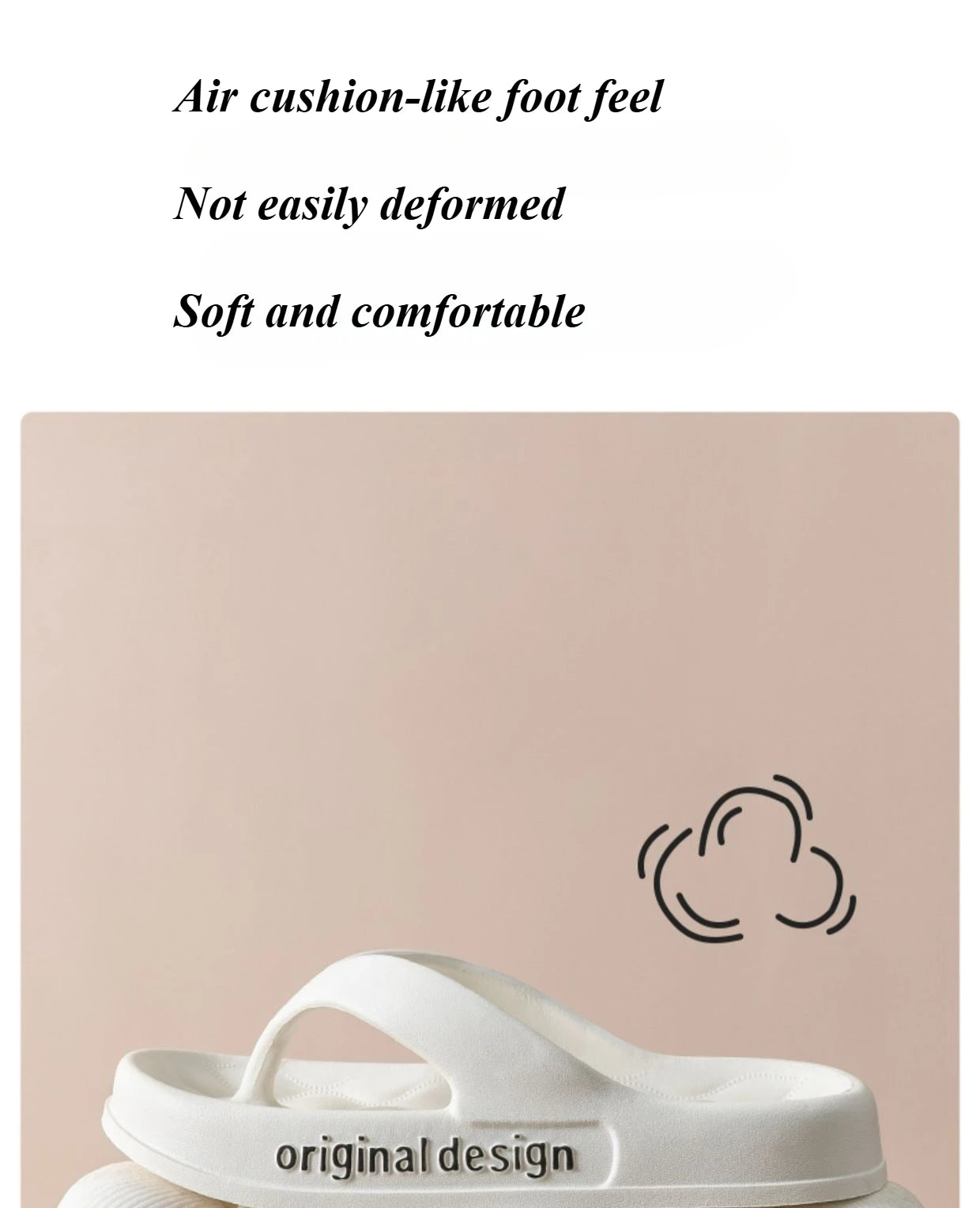 Supersoft Thick Sole EVA Unisex Flip Flops Home Non-slip Light Slides Outdoor Versatile Beach Flat Sandals for Couples Sandalias