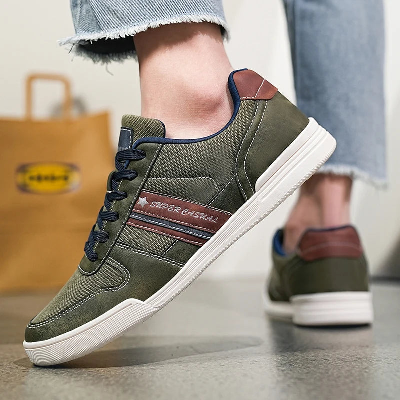 Men Shoes New 2024 Flats Walking Leather Casual Shoes Men Barefoot Wide-toed Shoes Wider Toe Casual Sneakes Large Size 47 48