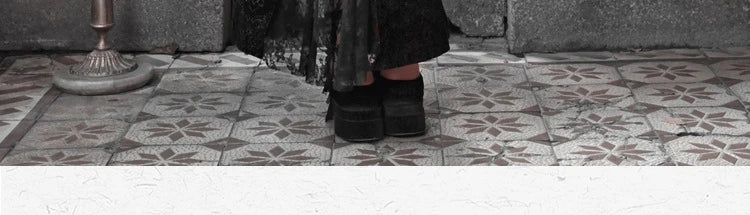 Original Gothic Love Velvet Flash Fishtail Dress 2025 Autumn New Japanese Sexy Girl Slim Elegant Long Halloween Lolita Dresses