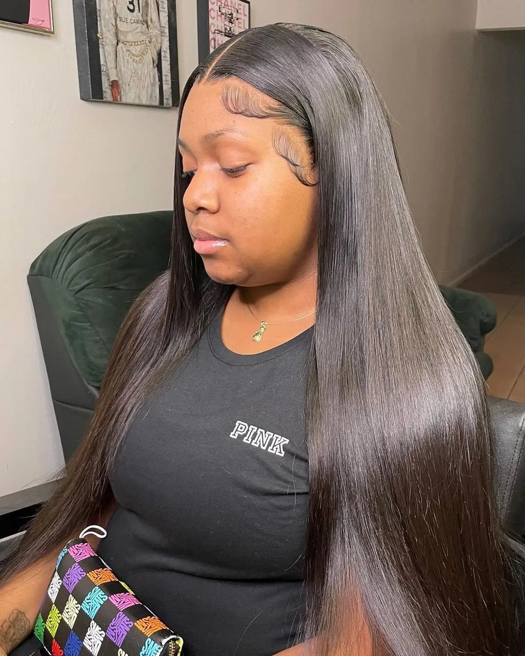 13x6 HD Straight Lace Frontal Wigs For Women Brazilian Transparent Lace Front Human Hair Wig 13x4 200 High Density 30 34 36 Inch