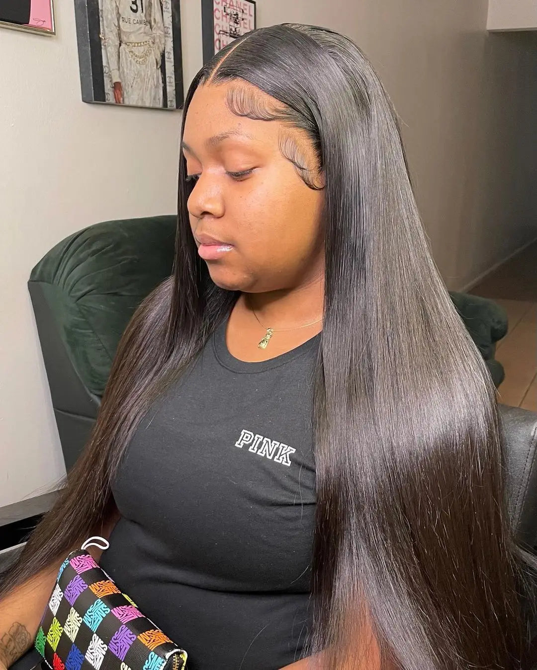 13x6 HD Straight Lace Frontal Wigs For Women Brazilian Transparent Lace Front Human Hair Wig 13x4 200 High Density 30 34 36 Inch