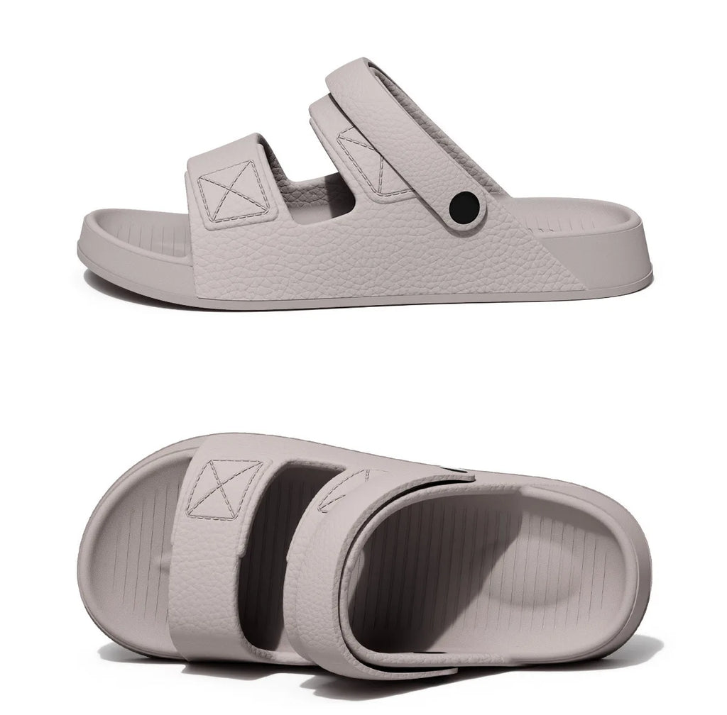 Shevalues New Sandals For Men Non-slip Outdoor Beach Shoes Soft Sole Comfortable Slides EVA Lightweight Men's Bathroom Slippers