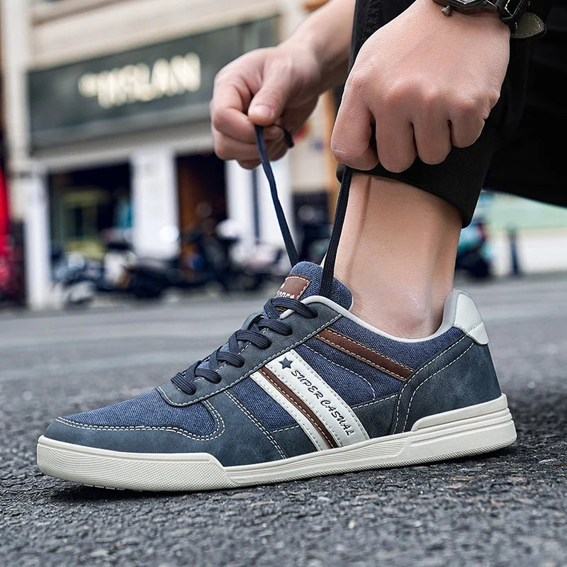 Men Shoes New 2024 Flats Walking Leather Casual Shoes Men Barefoot Wide-toed Shoes Wider Toe Casual Sneakes Large Size 47 48