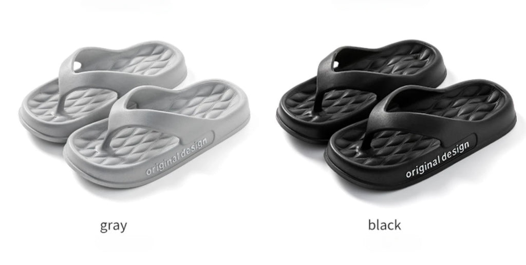 Supersoft Thick Sole EVA Unisex Flip Flops Home Non-slip Light Slides Outdoor Versatile Beach Flat Sandals for Couples Sandalias