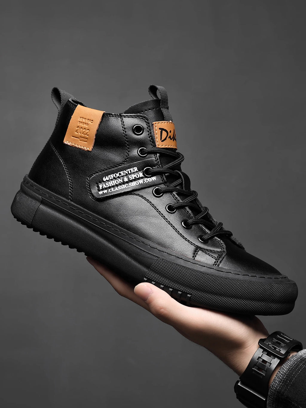 Men's Shoes Autumn and Winter New White Shoes Fashion Sneakers Sports High-Top Trendy Shoes Business Casual Breathable Thick-Soled Shoes Outdoor Casual Shoes