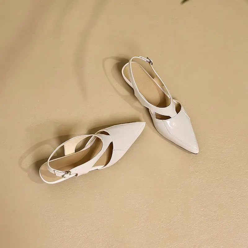 REAVE CAT 2022 Ladies Sandals Pointed Toe Heels Buckle Straps Size 33-45 Black Red Elegant S3691