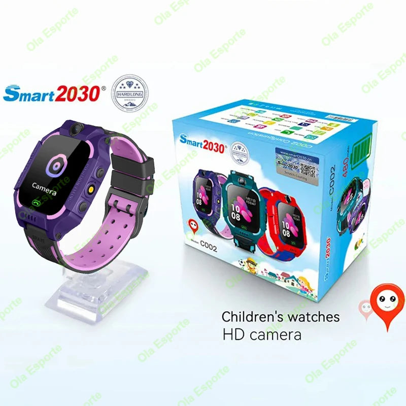 2025 Kids Smart Watch 4G Sim Card Call Camera GPS Location SOS Antil-lost IP67 Waterproof Smart Watch For Ios Android Kid Gifts