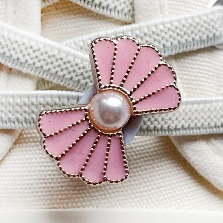 1 PCS Girls Pink Shoelace Charm Buckle Shoe Laces Charms for Sneakers Shoes Decorations Fashion DIY Shoelaces Accessories New