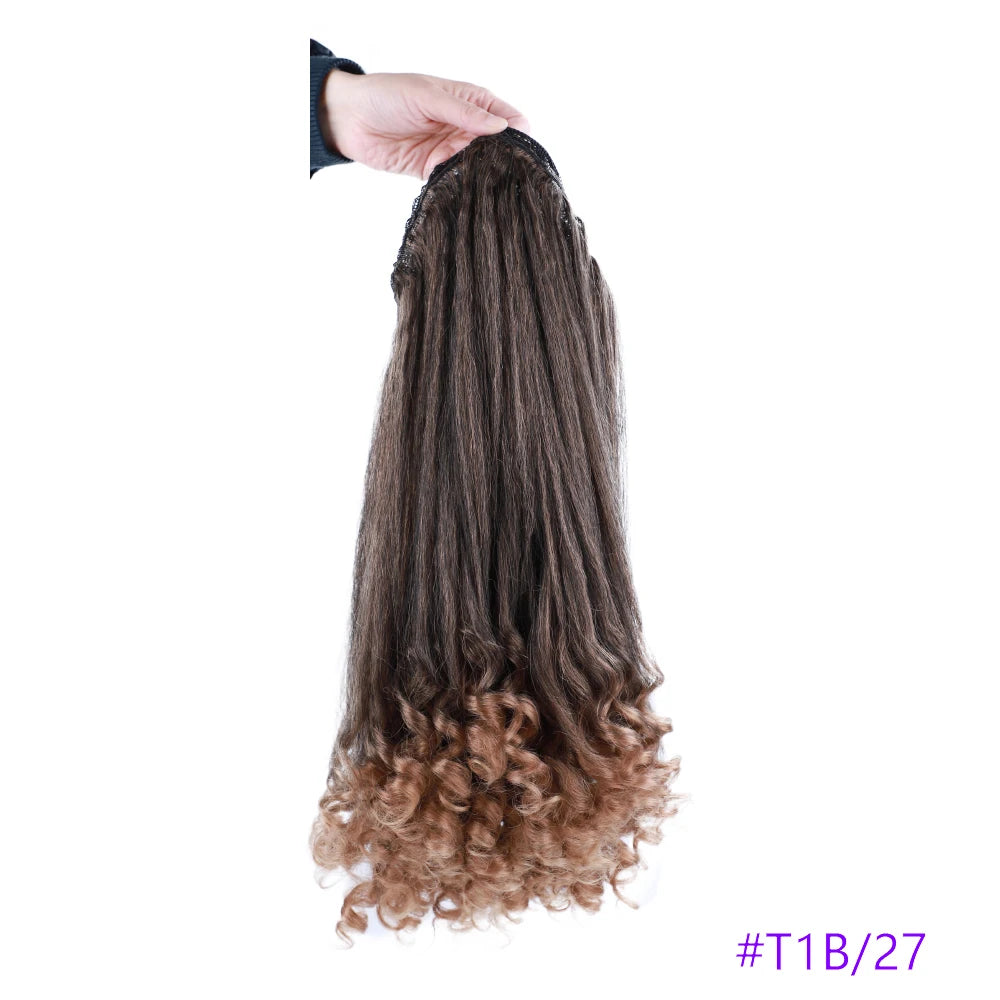 Synthetic Long Curly End Ponytail Extension Synthetic Draw-string Ponytail Clip-In Hair Extension For Women Natural Looking