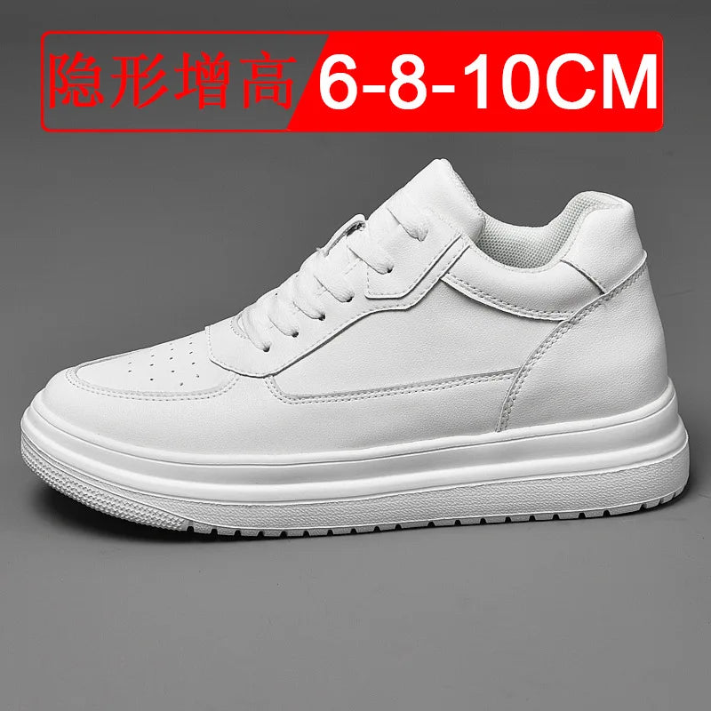 Luxury Elevator Shoes Men Women Sneakers Height Increasing Invisible 6 8 10CM Heighten Sports Man Taller Lift White Shoes