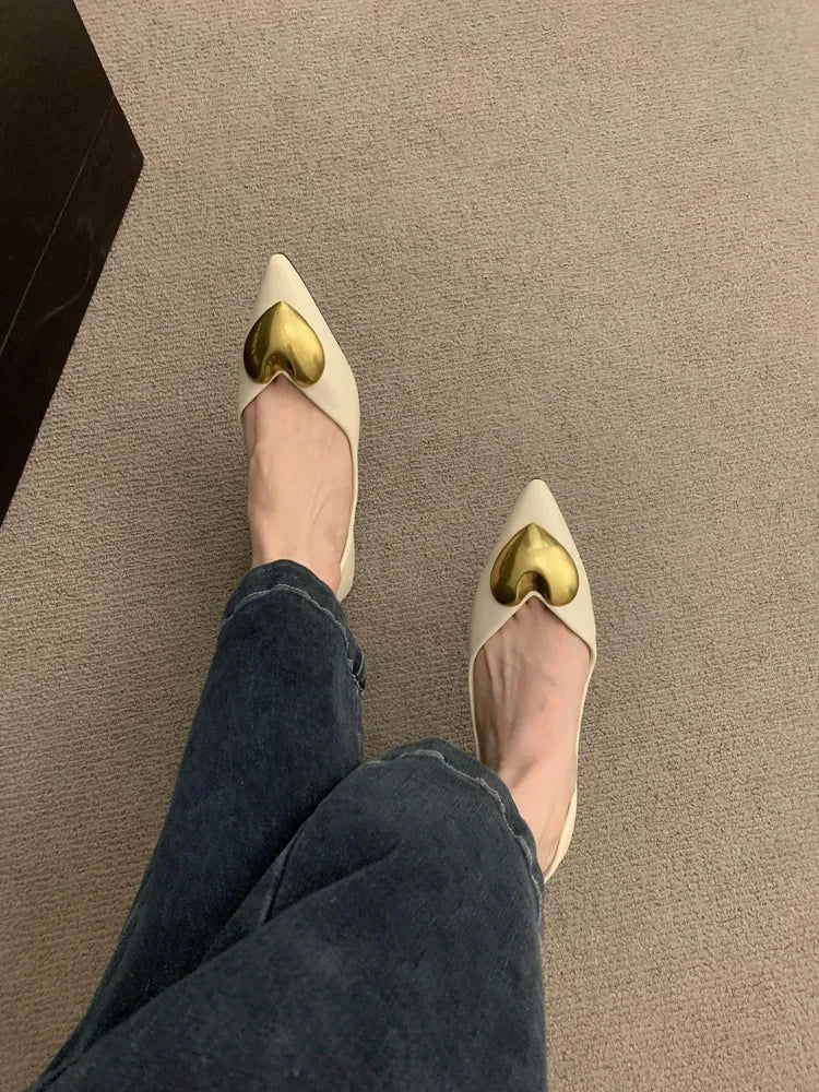 Elegant Black Flat Bottomed Single Shoes For Women New Spring Autumn/Winter French Style Soft Bottomed Comfortable Commuting Sho