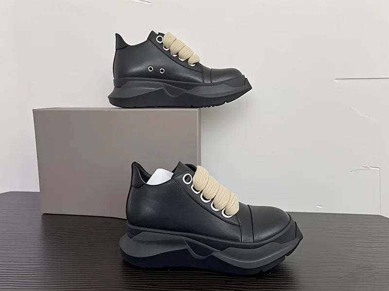 Men Shoes Women Casual Canvas Low Thick Shoelaces Platform Increase Sneakers Board Shoes Vintage Original Luxury Owen 1 sold