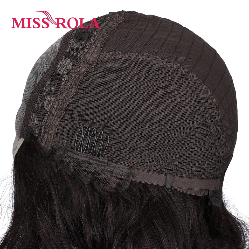 Miss Rola Loose Wave 4X4 Lace Closure Human Hair Wigs 180% Density Pre Plucked Baby Hair Brazilian Remy  Curly Hair Wigs