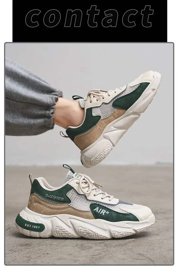 Men Casual Sports Shoes Breathable Lightweight Sneakers Summer Outdoor Tennis Running Walking Shoes Male Vulcanized Shoes Man