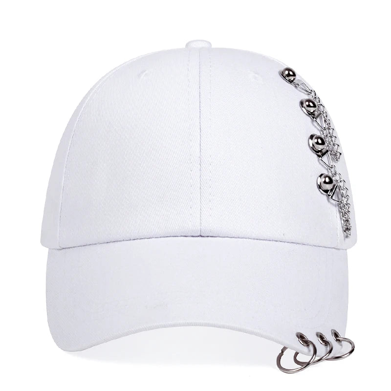 2024 New Fashion Unisex Side Iron Ring Baseball Caps Spring and Autumn Outdoor Adjustable Casual Hat Sunscreen Hat