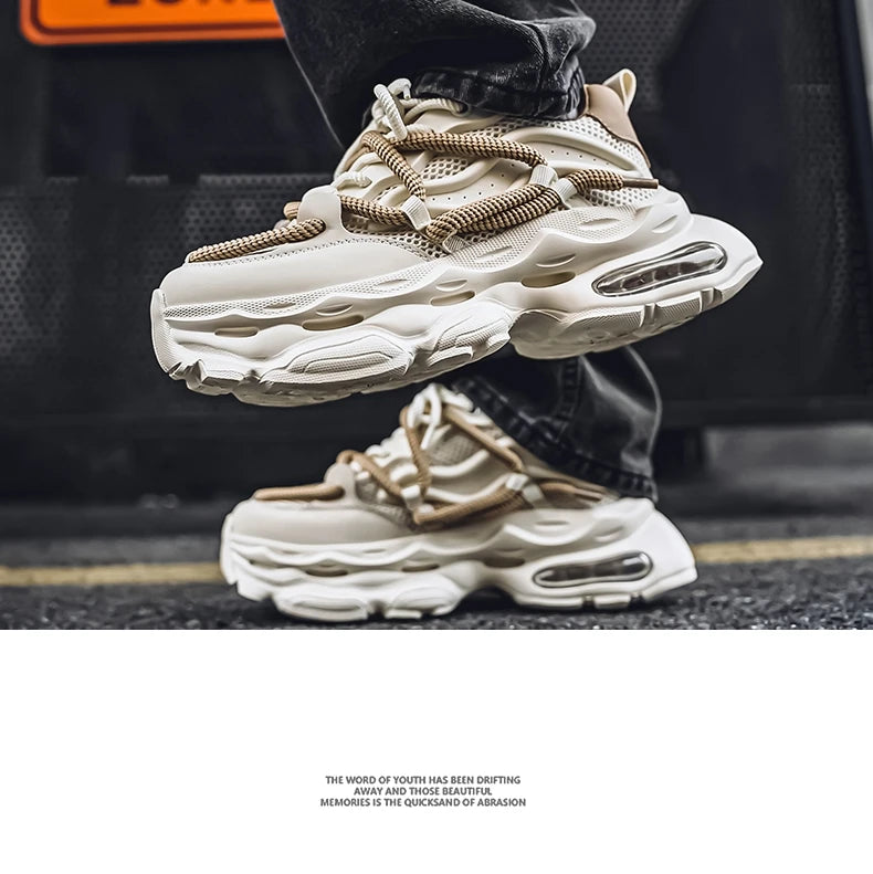 2024 New Men Shoes Autumn Winter Comfortable Men's Platform Sneakers Fashion Casual Shoes Sports Trainers Tenis Size44 ﻿