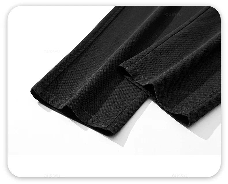 Spring Autumn New Upgraded Lyocell Fabric Jeans Men Loose Straight Elastic Waist Casual Denim Pants Trousers Male Large Size 5XL