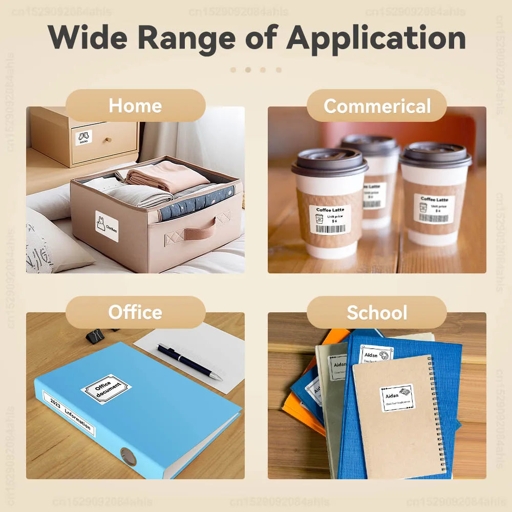 Mini Portable Thermal Printer P50 Adhesive Label Printer Portable Bluetooth Labeling Machine 2inch Maker or 3PK P50 Label Tapes