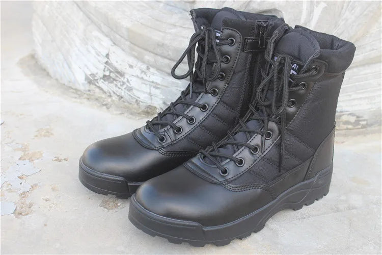 Wear resistant tactical boots for both men and women waterproof security shoes outdoor hiking boot high top desert boots for men