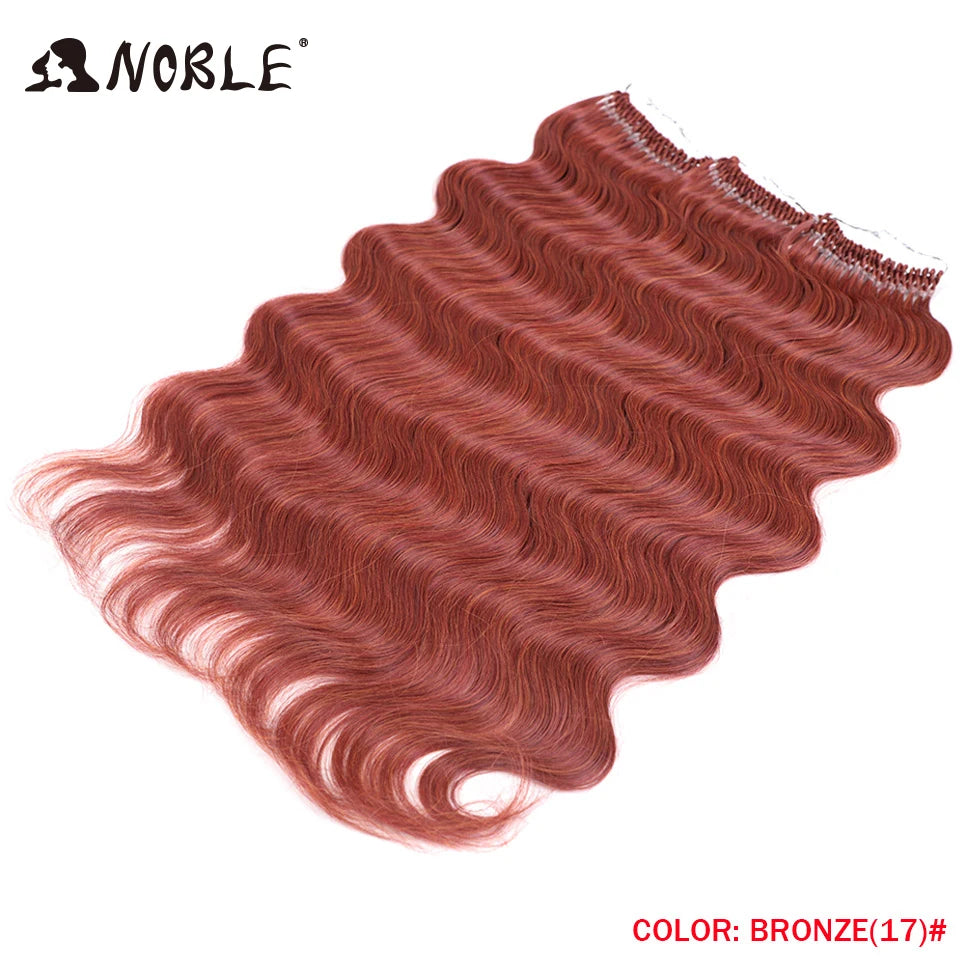 Noble 18 Hair Body Wave Crochet Hair Extension Ponytail Extensions 24" Fake Hair Goddess Braids Crochet Braids Hair Extensions
