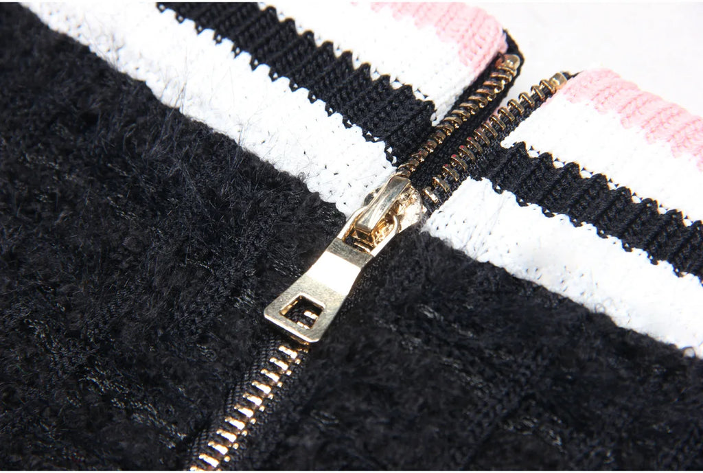 ZJYT Autumn Designer Single Breasted Cardigan Sweaters for Women Knitting Tops Short Sleeve Knitwears Jersey Mujer Blue 2024 New