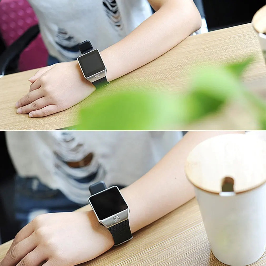 2025 Hot DZ09 Touch Screen Smart Watch With Camera Wrist Watch SIM Card Smartwatch For IOS Android Phone Support Multi Language