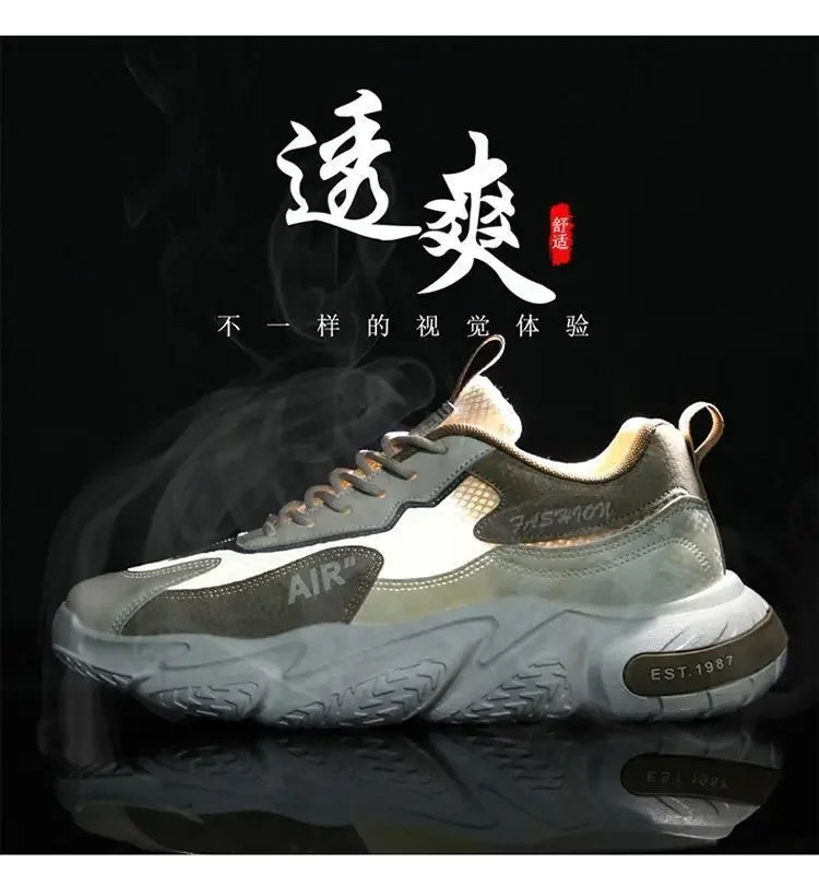 Men Casual Sports Shoes Breathable Lightweight Sneakers Summer Outdoor Tennis Running Walking Shoes Male Vulcanized Shoes Man