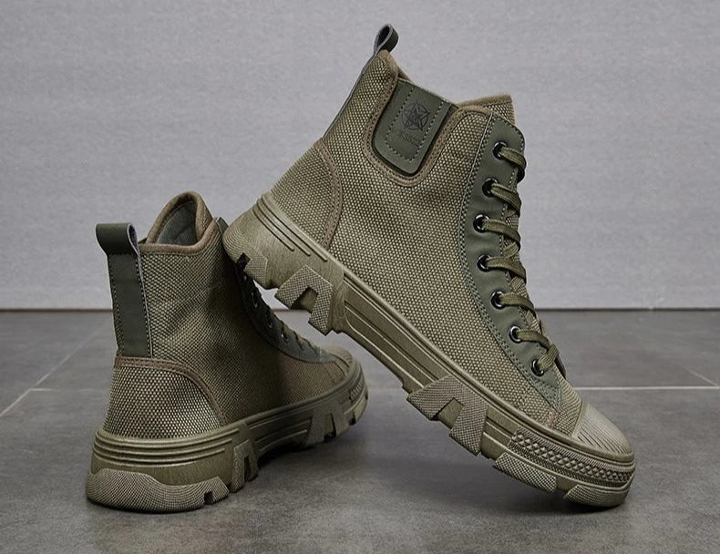 Man Shoes Lace Up Warm Industrial Safety High Cut Boots for Men with Fur Work Winter Footwear Cheap Casual Classic Non Slip Y2k