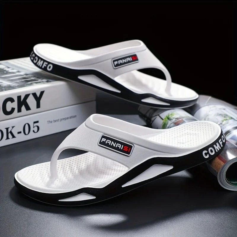 1 Pair  Beach Sandals Shower Shoes Men'S Stylish Lightweight Flip-Flops Comfortable Thong Sandals Camping Casual Attire