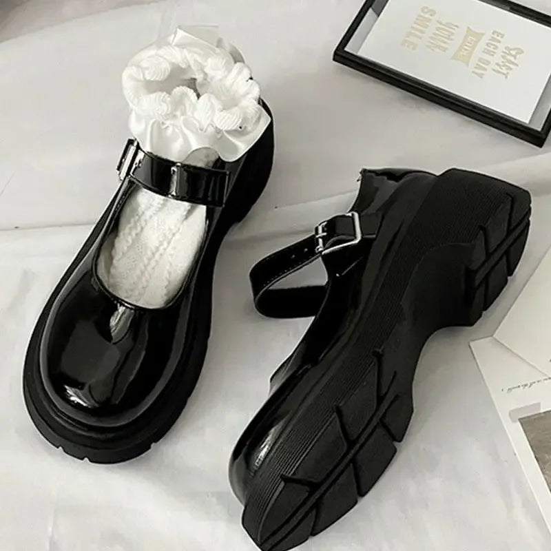 2024 Summer New Women's Shoes Japanese Style JK Flats Cute Student Mary Round Head Flat Shoes With Skirt For Girls