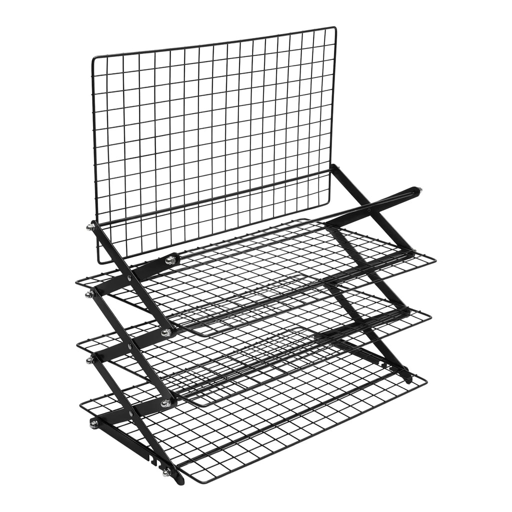 4-Tier Collapsible Cooling Rack Grilling Drying Rack Cooling Rack for Cookies Baking  40*25*31.5cm Outdoor Cooking Assistant