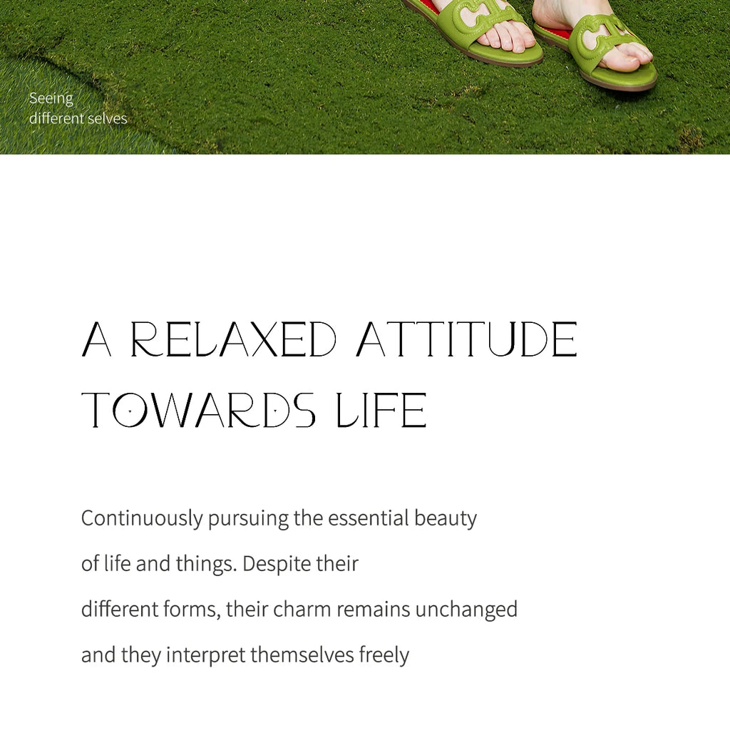 NEW Slippers Women's Shoes Leather Casual Shoes Flat Luxury Brand Shoes Essence Model