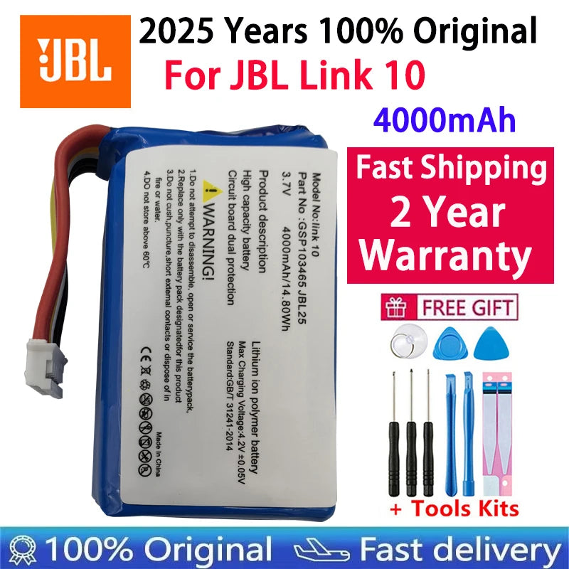 2025 Years Replacement Original Speaker Battery For JBL Link 10 20 G03 Clip Charge Boombox Flip Pulse Xtreme 1 2 3 4 5 6 Bateria