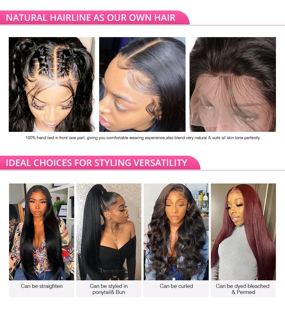 230% Density 4x4 Lace Frontal Wig Short Curly Bob Body Wavy Wave  HD Transparent 13x4 Lace Front Wigs Brazilian 100% Human Hair