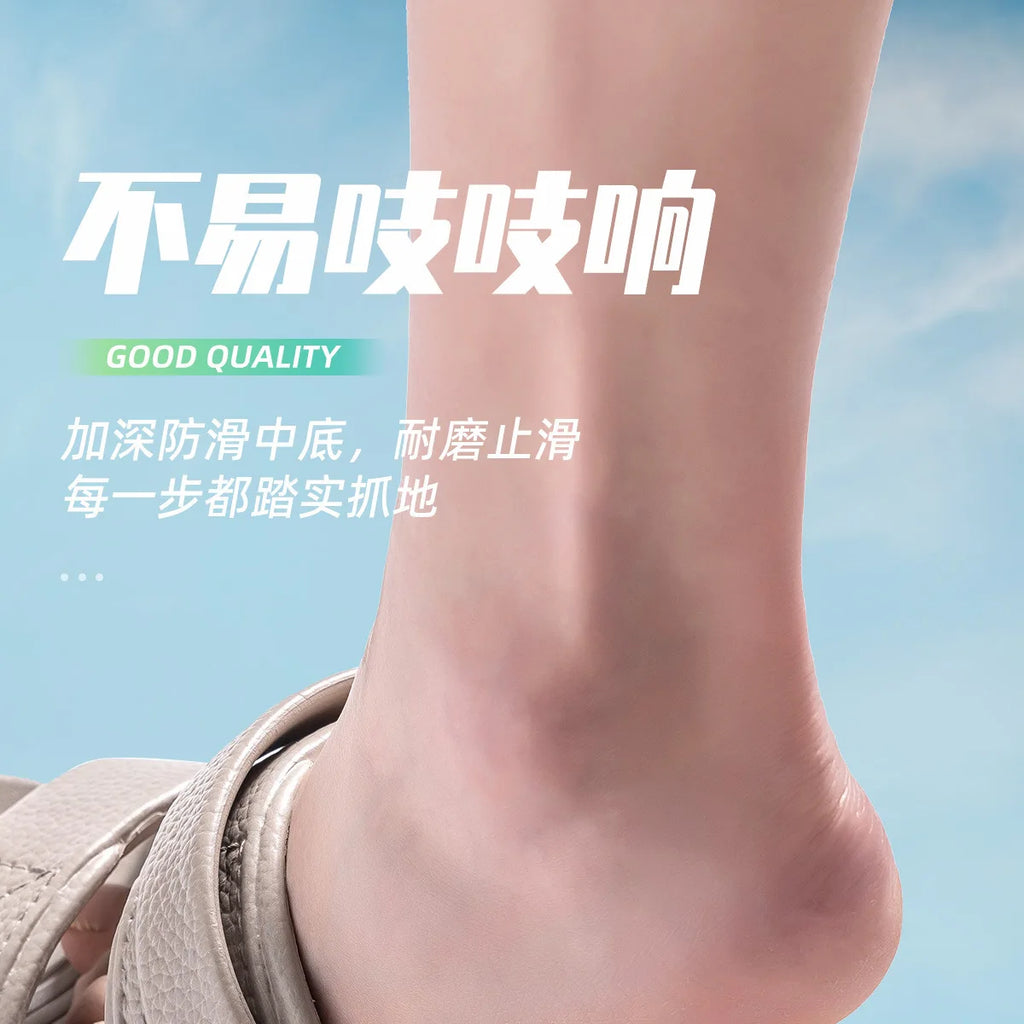 Shevalues New Sandals For Men Non-slip Outdoor Beach Shoes Soft Sole Comfortable Slides EVA Lightweight Men's Bathroom Slippers