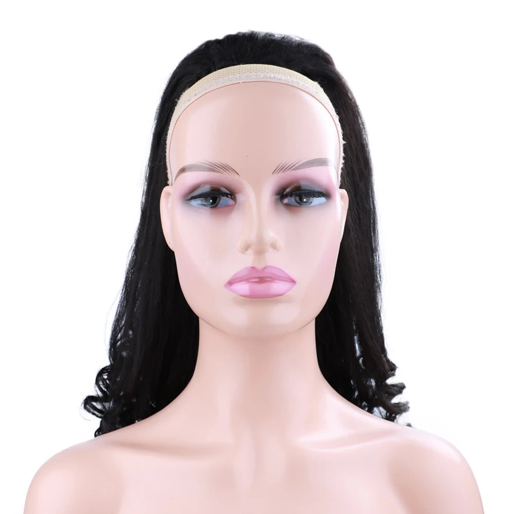 Synthetic Long Curly End Ponytail Extension Synthetic Draw-string Ponytail Clip-In Hair Extension For Women Natural Looking