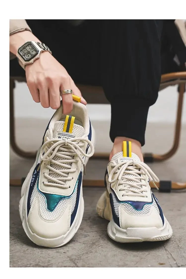 Men Casual Sports Shoes Breathable Lightweight Sneakers Summer Outdoor Tennis Running Walking Shoes Male Vulcanized Shoes Man