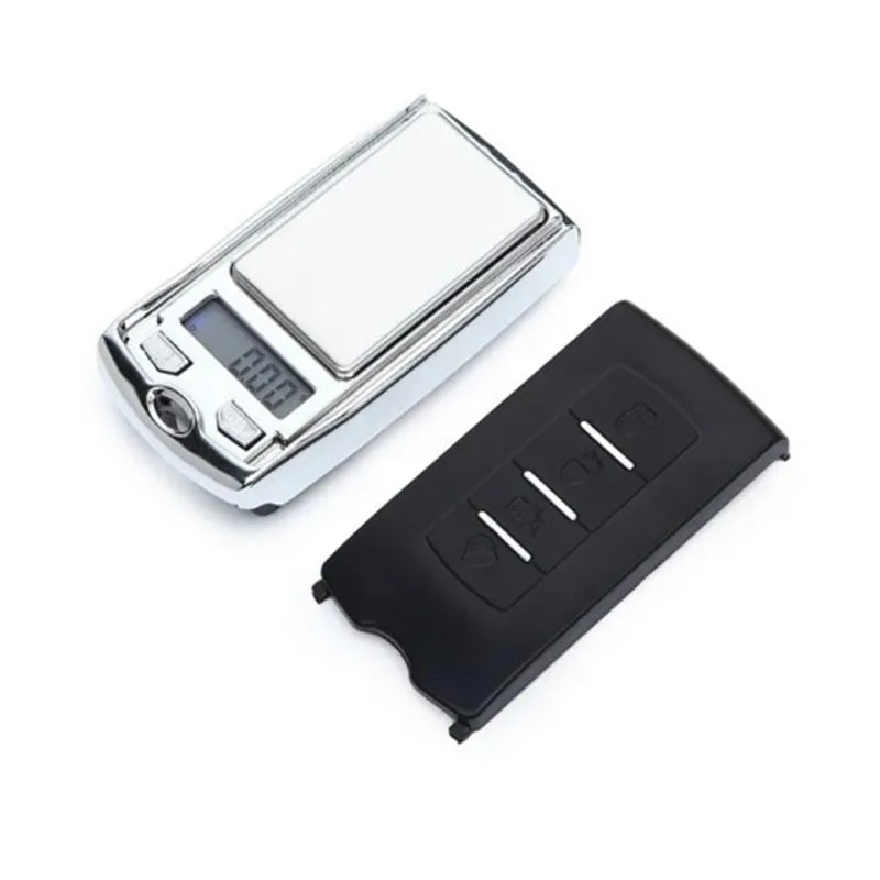 1Pcs 200g/100g 0.01g Precision Portable Car Key Shape Mini Digital Pocket Electronic Gram Scale with LCD Display