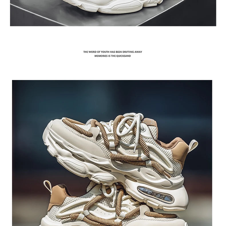 2024 New Men Shoes Autumn Winter Comfortable Men's Platform Sneakers Fashion Casual Shoes Sports Trainers Tenis Size44 ﻿