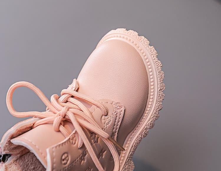 Bota Kid Boots Kid Fashion Boots Autumn Winter Boys British Plush Short Boot Girl Ankle Boots French Boy/ Girls Boots Kid Shoes