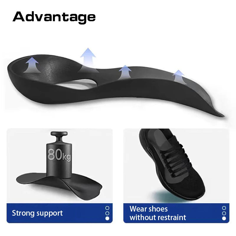 1pair orthopedic insoles Arch collapse flat foot orthopedic insoles Insert arch support insoles Foot care insoles Unisex