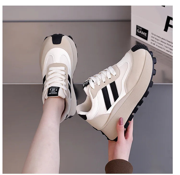 Hot Selling Women's Shoes Platform Wedge Basket 2025 Soft Autumn Casual Female Sneakers Clogs Fall New Leisure Soft Shoes Woman