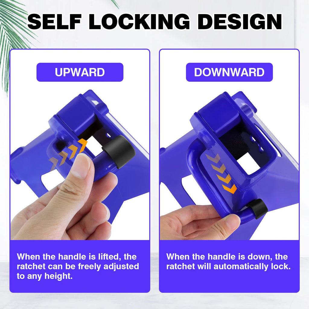 2 x Ratcheting Axle Stand, 3 Ton Heavy Duty Axle Jack Stands, Height Adjustable, Metal Steel Car Van Vehicle Stand Lifting Tool