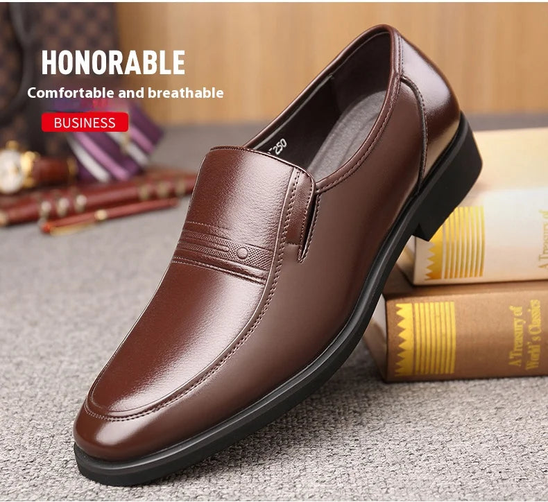 Mens 6CM Height Increase Dress Shoes Fashion Pointed Toe Business Casual Elevator Shoes Leather Oxfords Shoes Zapatos De Hombre